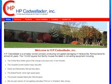 Tablet Screenshot of hpcadwallader.com